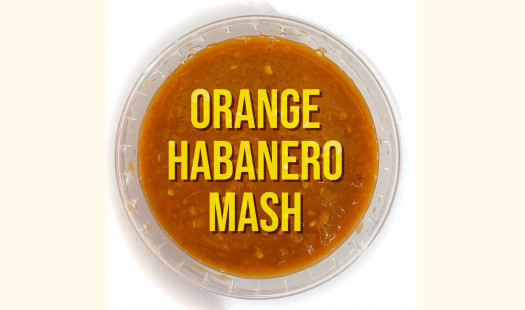 Orange Habanero Chilli Mash - With Seeds - 200ml (Highly Concentrated)